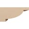Ekena Millwork 9"W x 18"D x 9"H Wide Alpine Rough Cedar Woodgrain TimberThane Corbel, Primed Tan CORUR09X18X09ALPRCPR - alternate 3